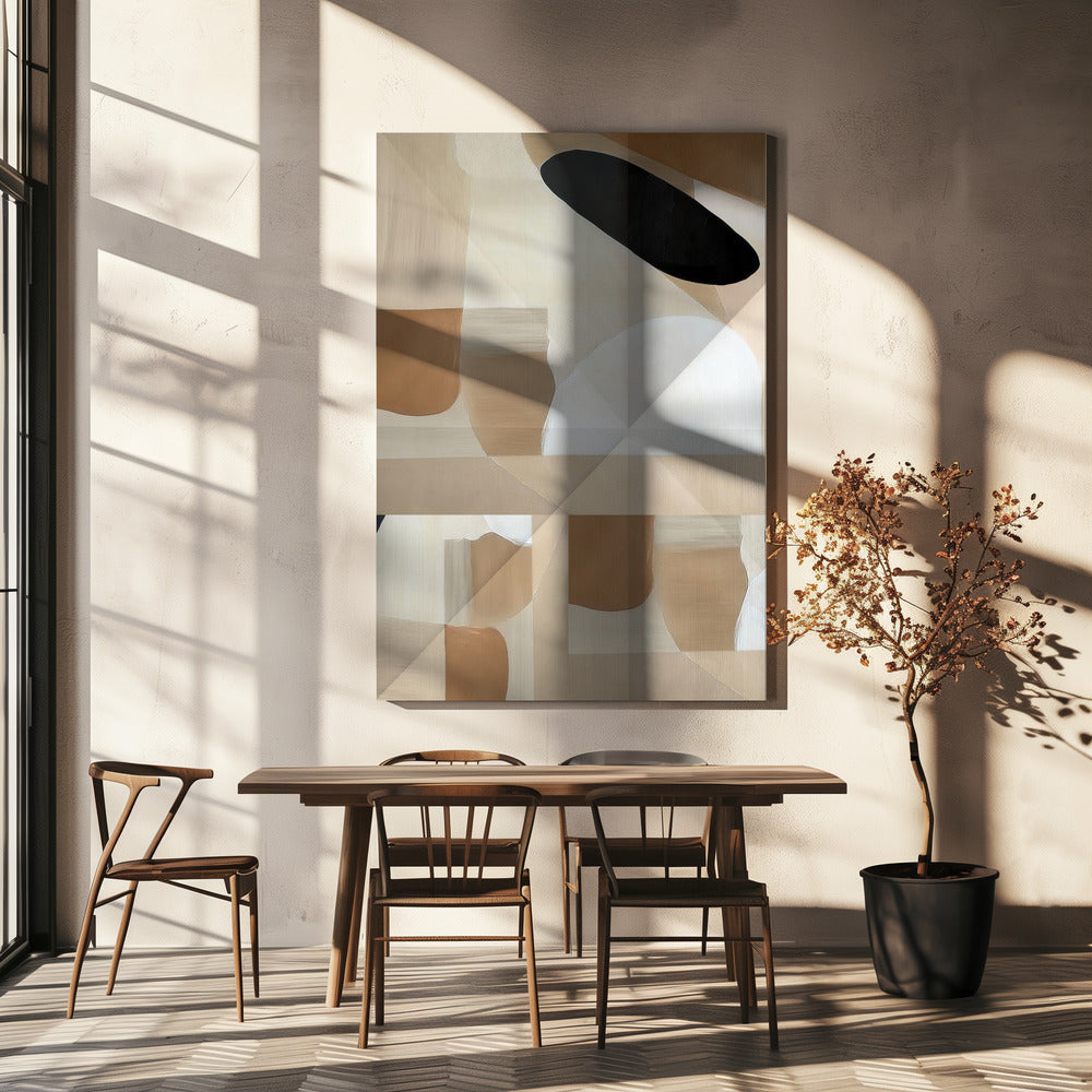 Abstract Copper Neutral Tone Painting 3 | Canvas