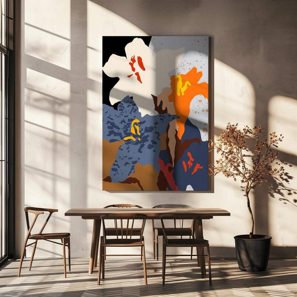 Abstract Lilies Close Up | Canvas