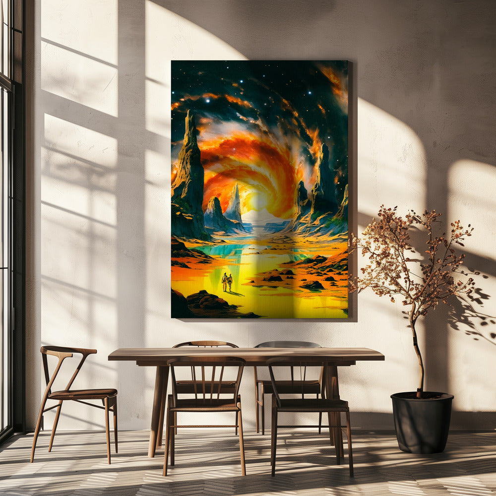 Romantic Space Walk | Canvas