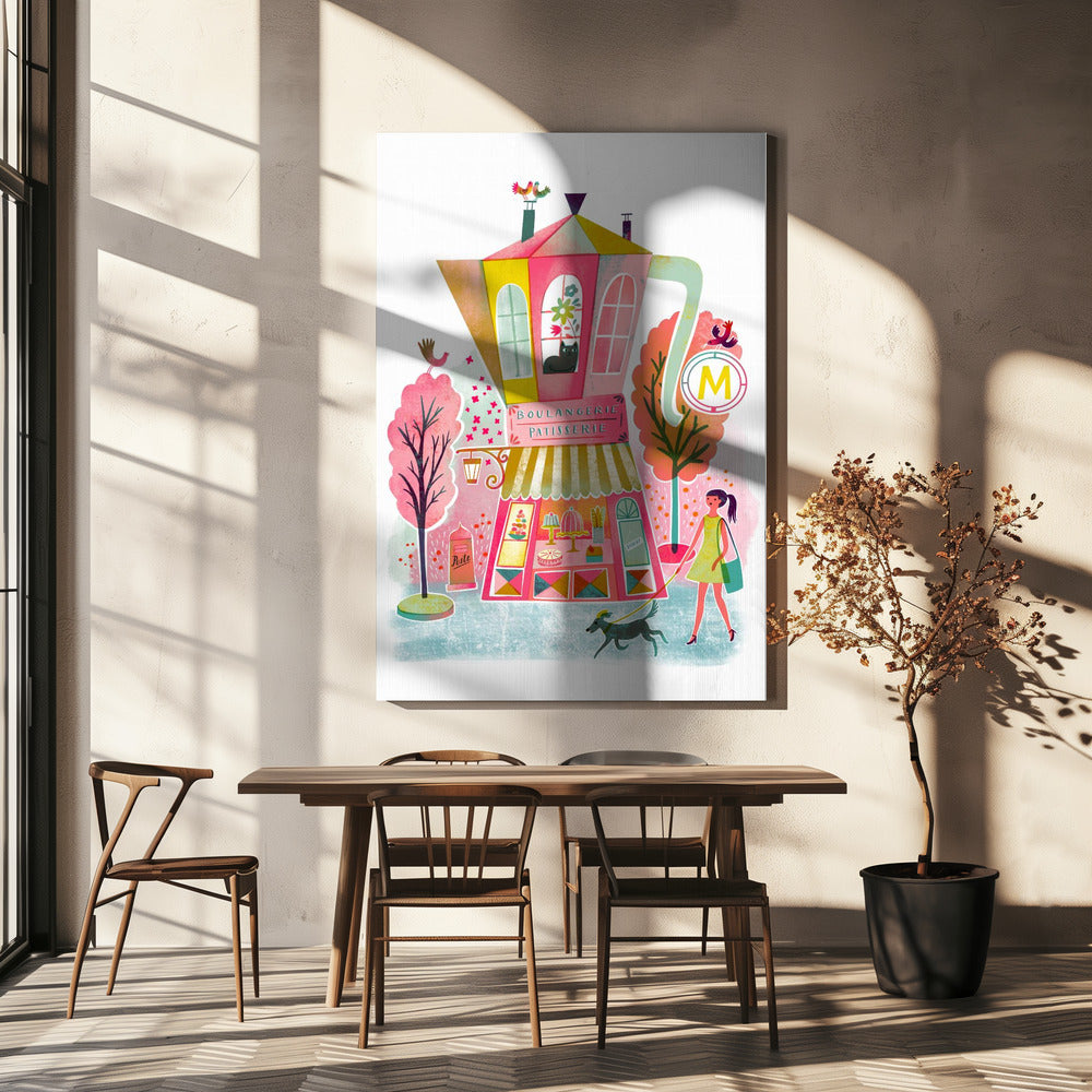 French Coffee Patisserie Vintage | Canvas
