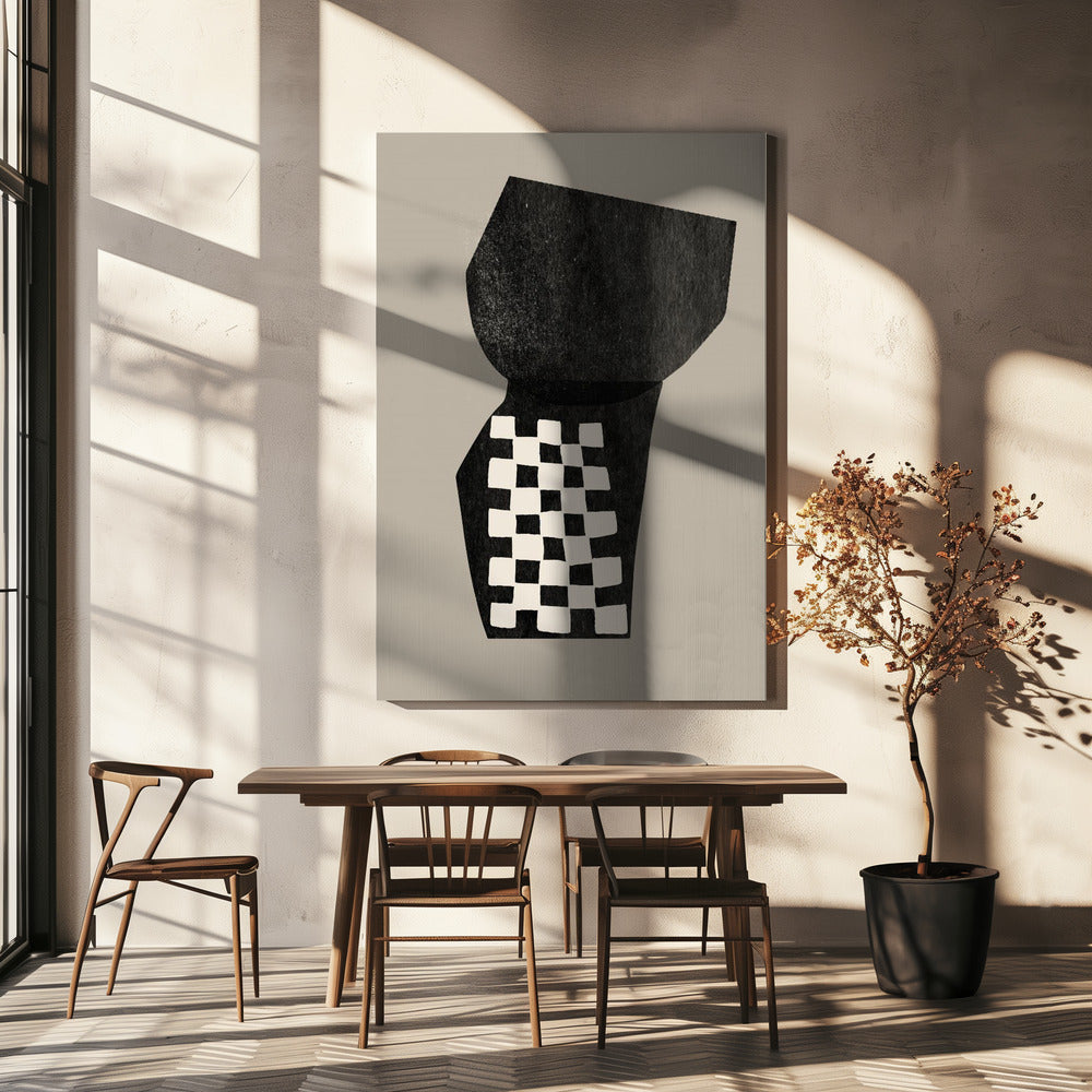 Checkered Abstraction | Canvas