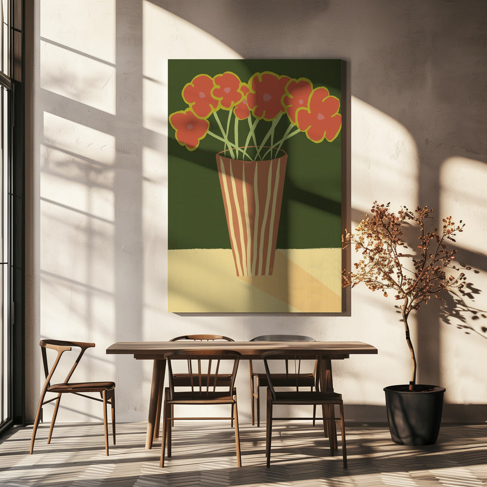 Vase with poppies | Canvas