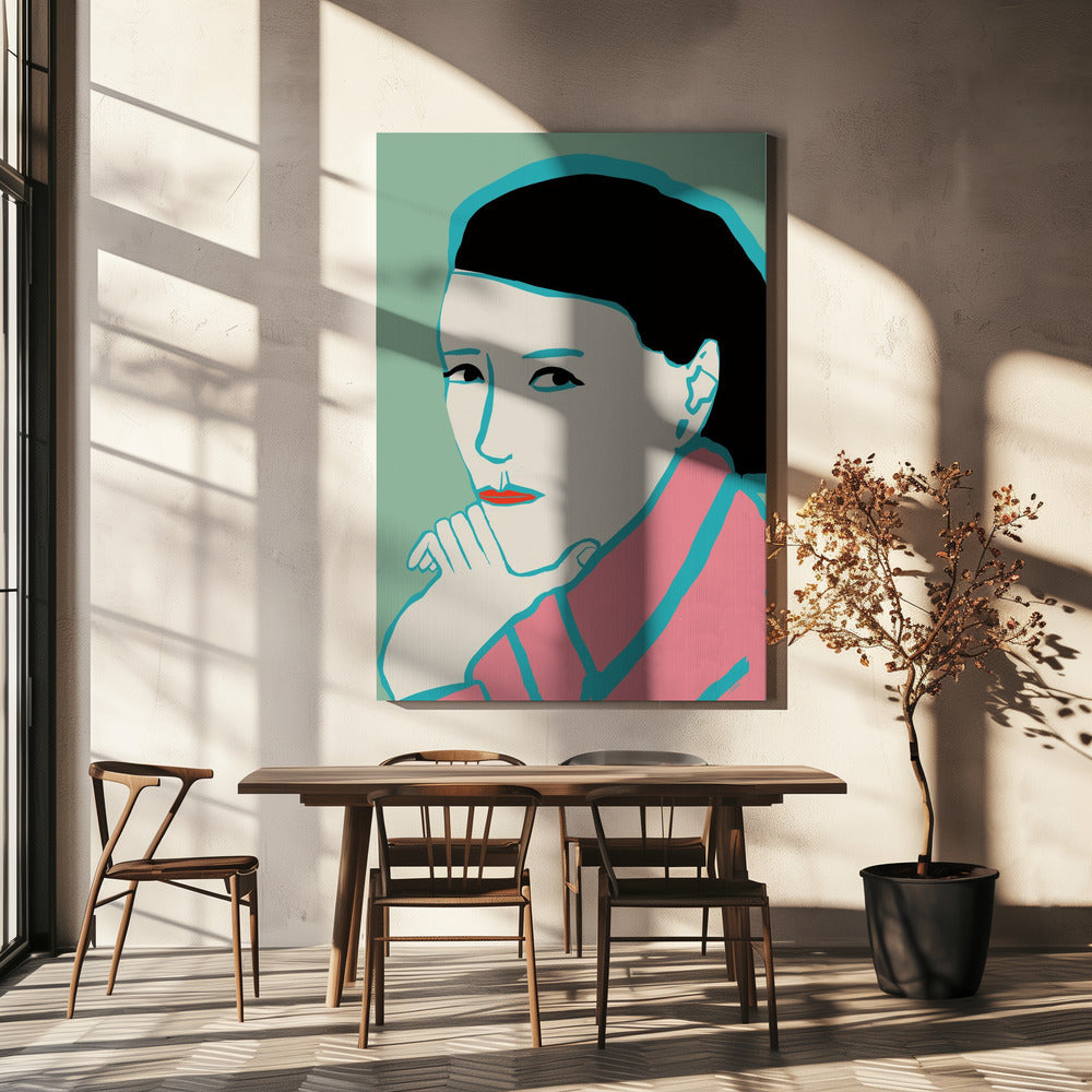 Woman looking | Canvas
