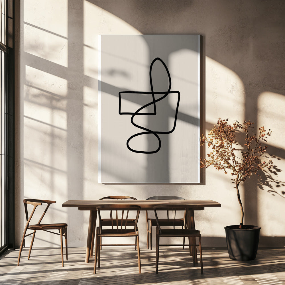 Graceful Looping Lines | Canvas