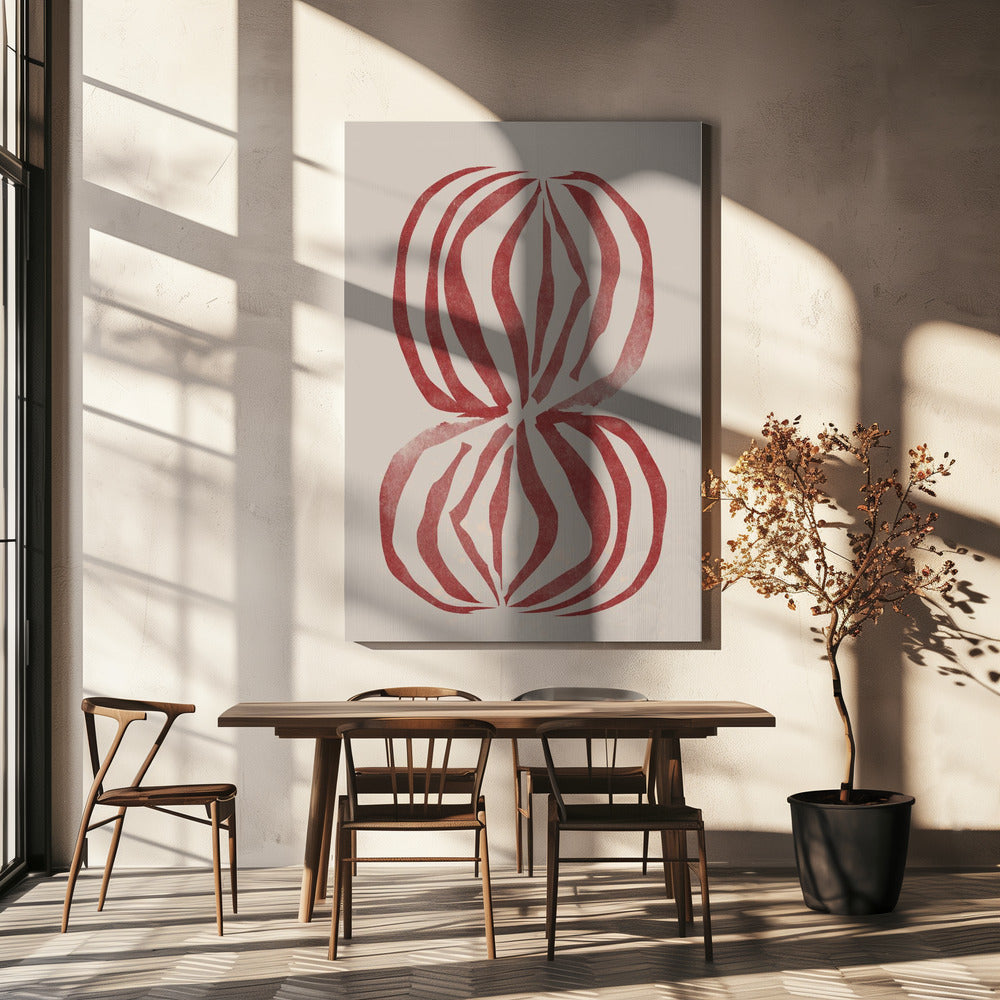 Crimson Echoforms | Canvas