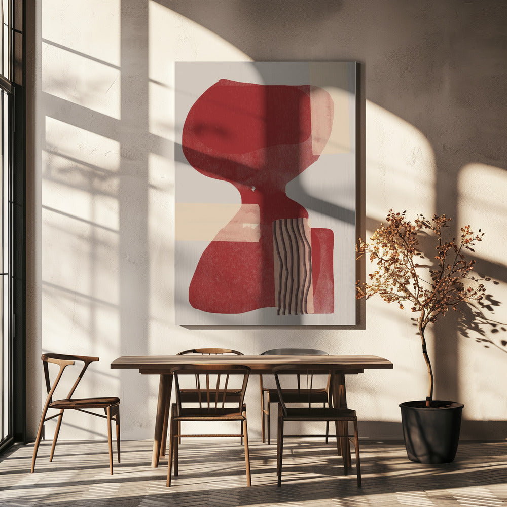 Crimson Harmony | Canvas