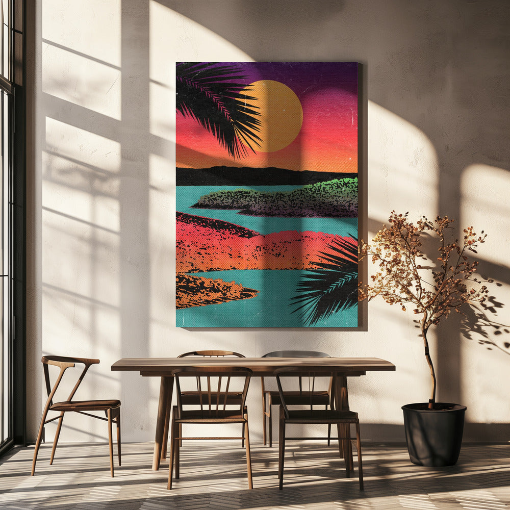 Retro Sunset | Canvas