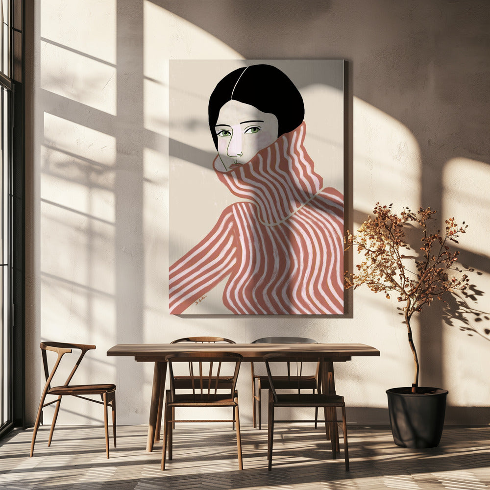 Lady in jumper | Canvas