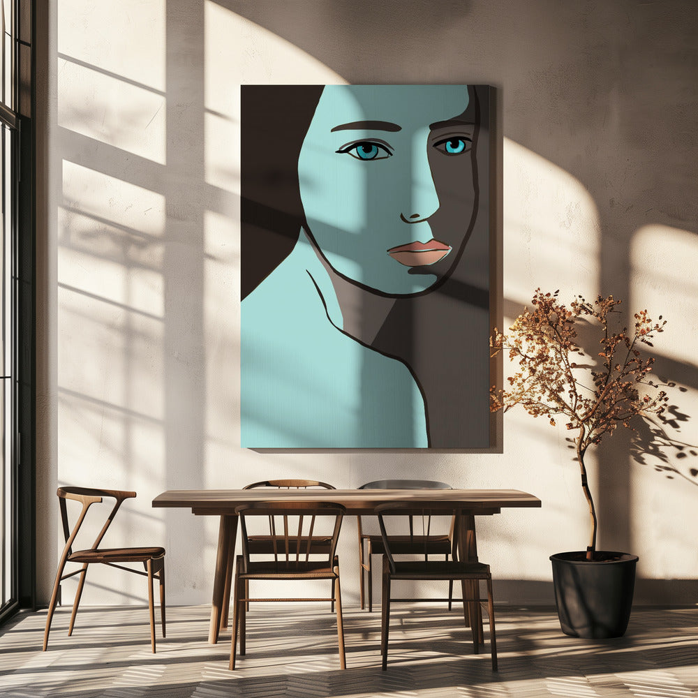 Blue woman | Canvas