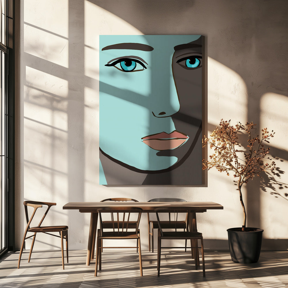 Blue face | Canvas