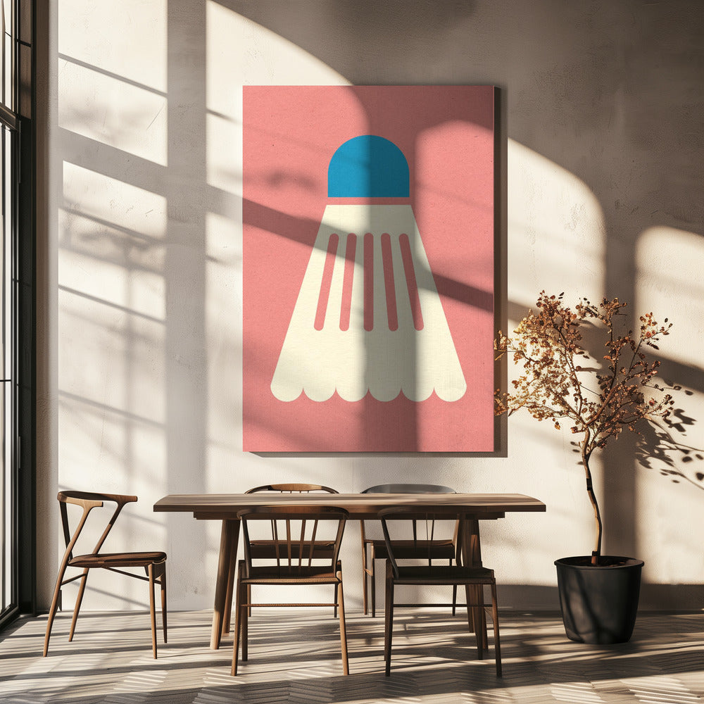 Badminton White Blue | Canvas