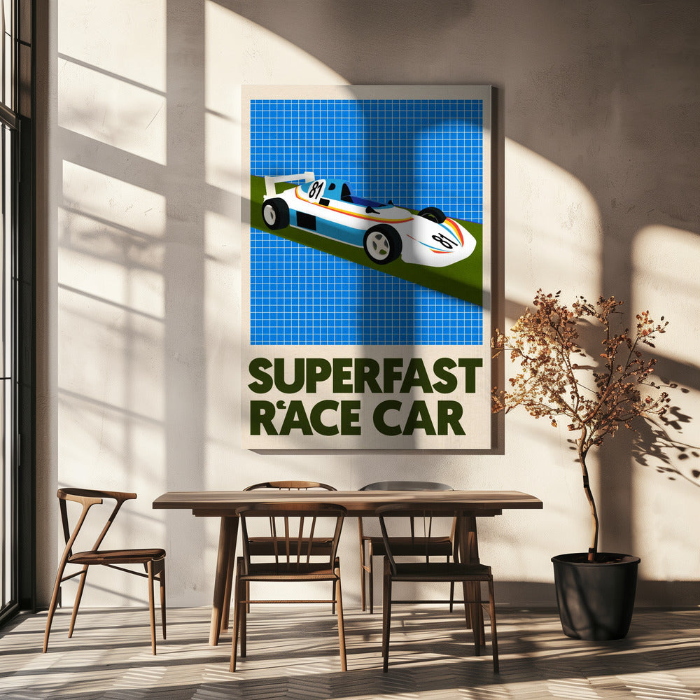 Superfast Race Car | Canvas