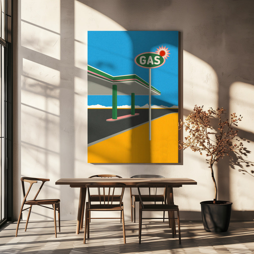 Spark Gas Station | Canvas