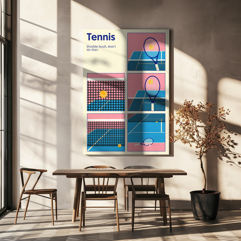 Poster Tennis Double Vault | Canvas