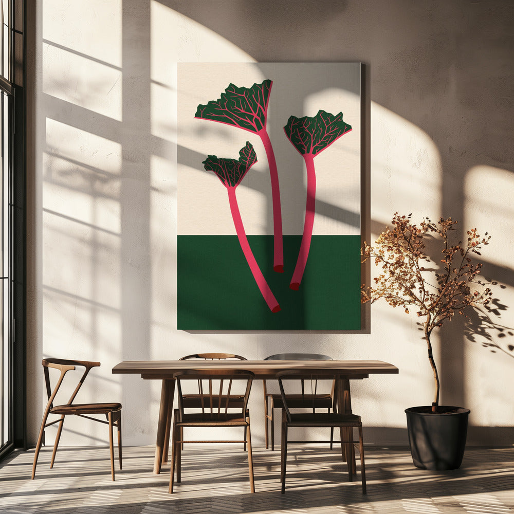 Swedish Garden Rhabarber | Canvas