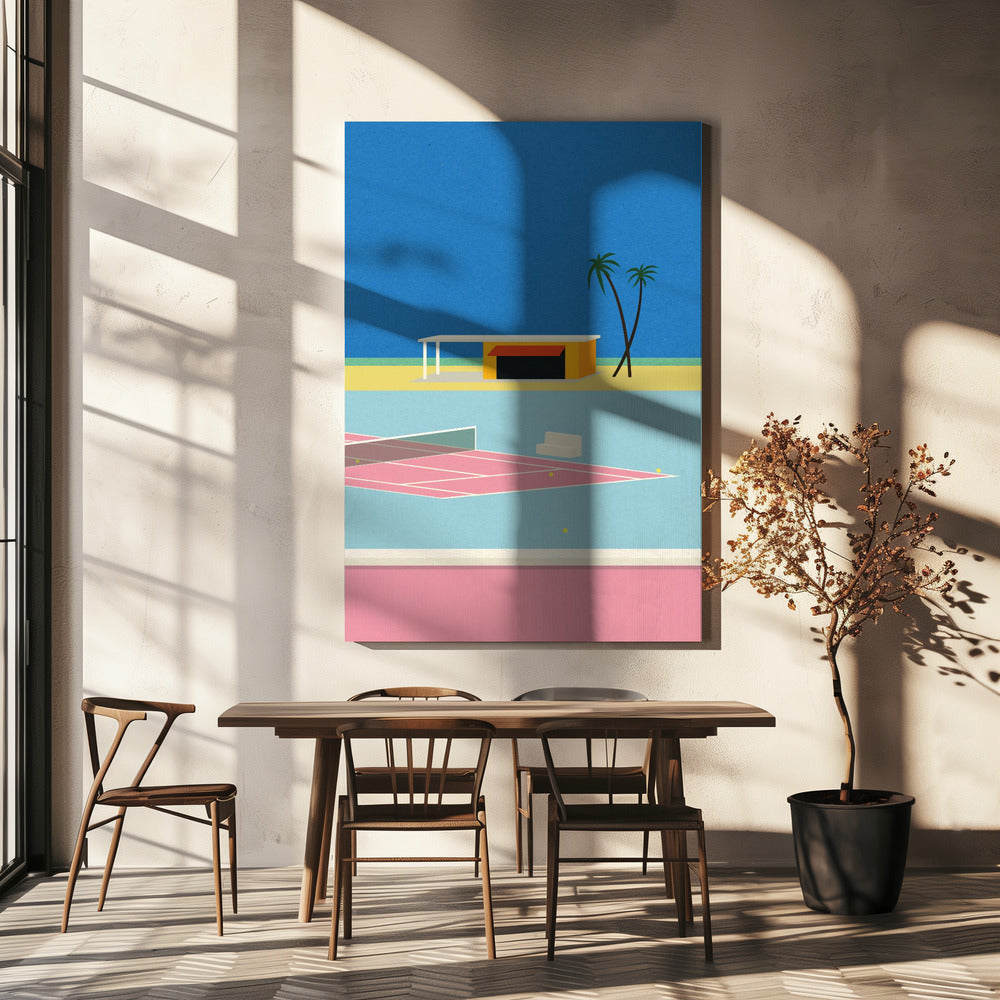 Tennis By the Beach | Canvas