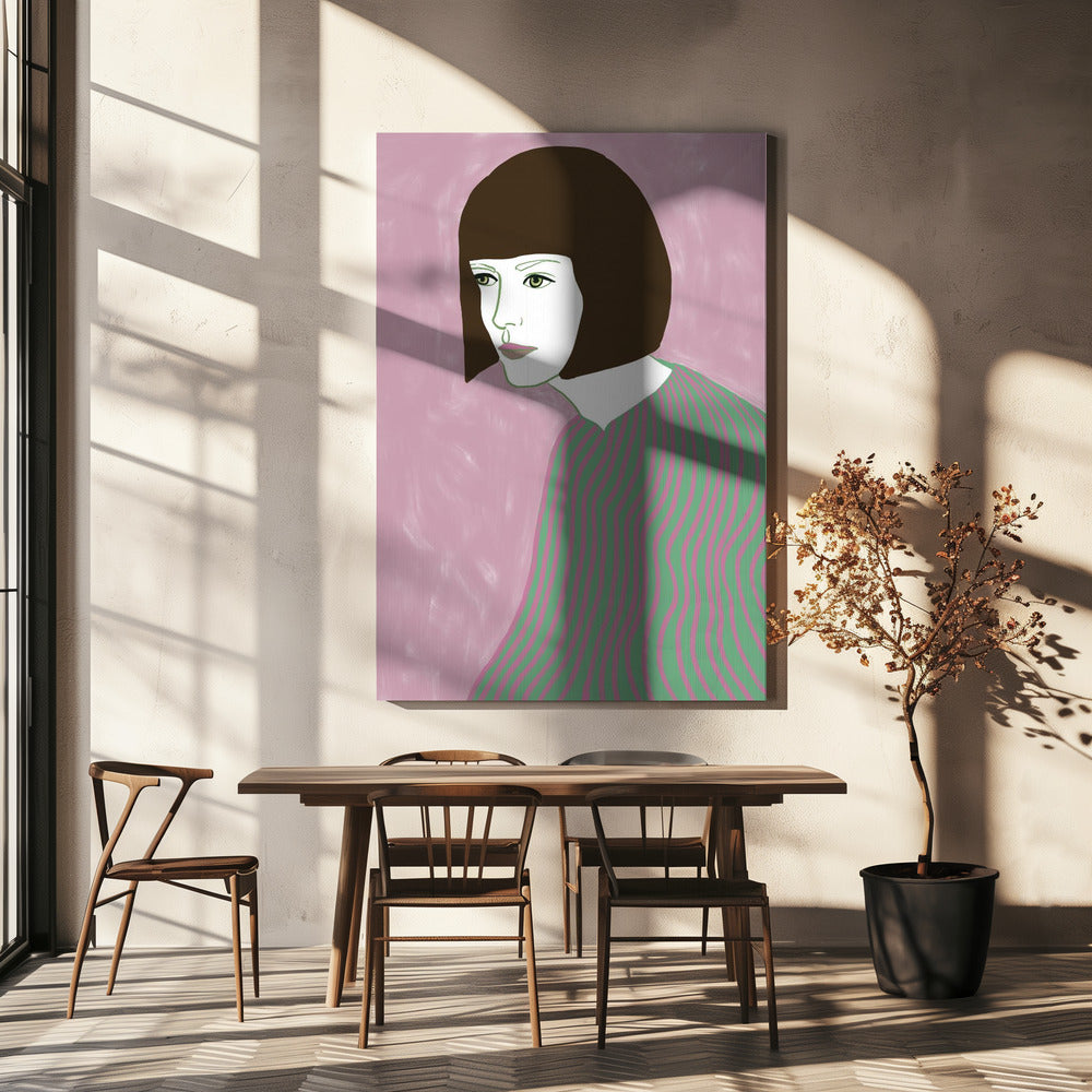 The brunette | Canvas