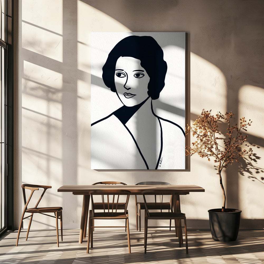 Vintage woman | Canvas