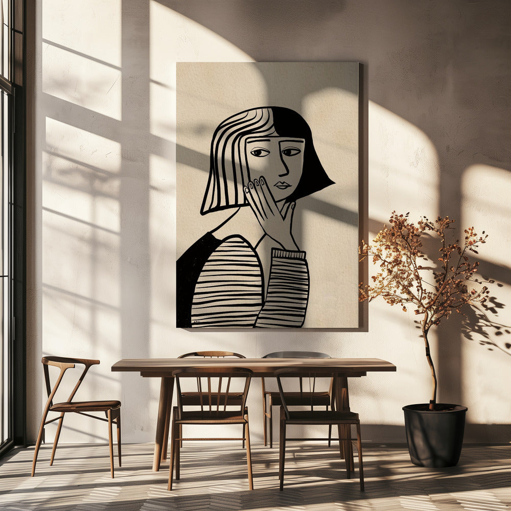 Thinking girl | Canvas