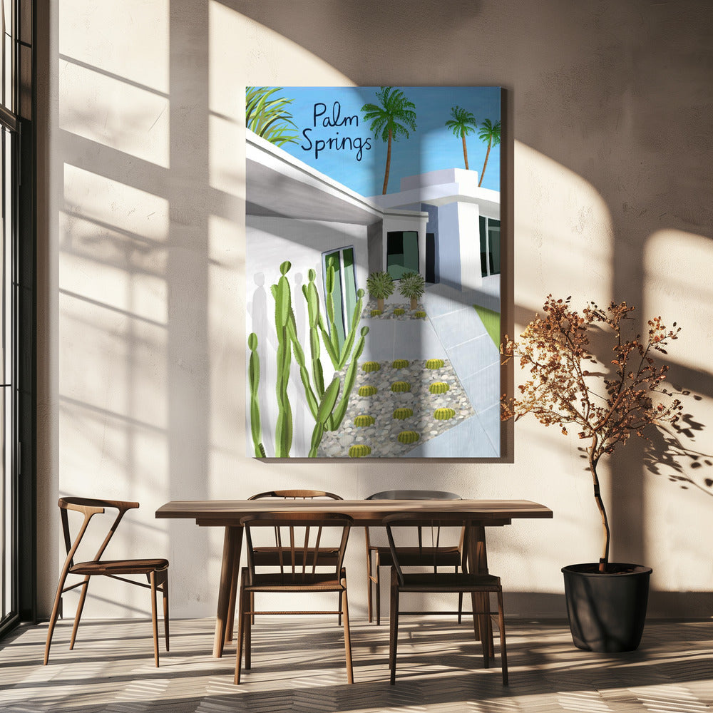 Palm Springs Modern Architecture by Artist Carla Daly | Canvas