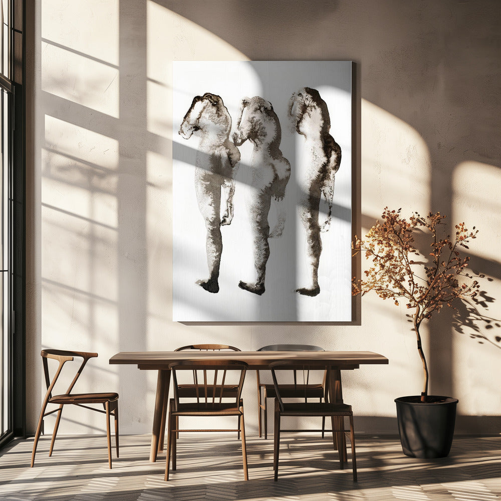 Figure Study 3x (nach Muybridge) | Canvas