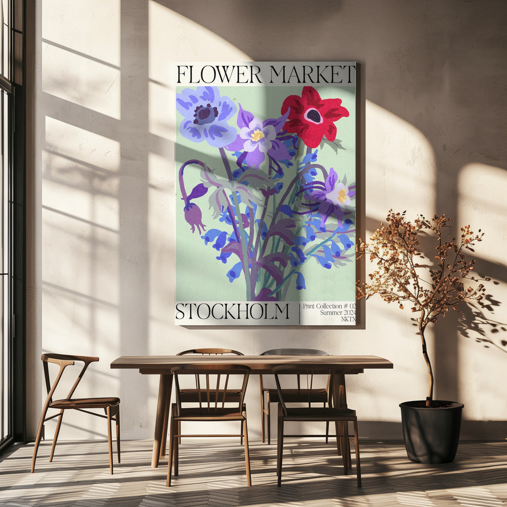 Stockholm Flower Market | Canvas