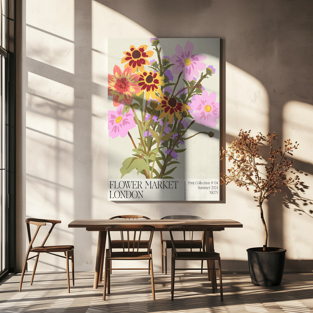 London Flower Market | Canvas