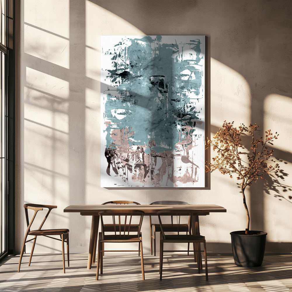 Abstract Neutral Scrapes 1 | Canvas