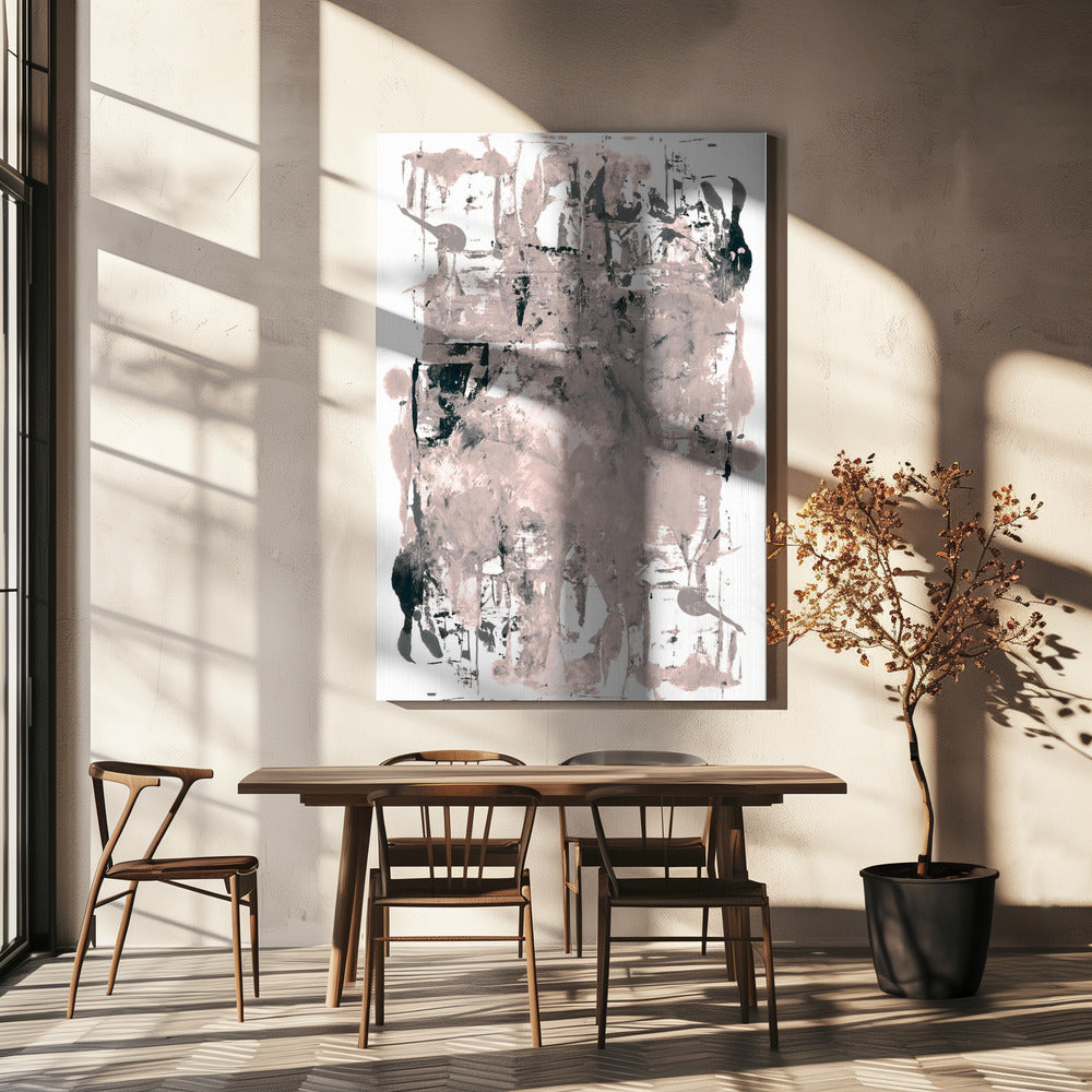 Abstract Neutral Scrapes 2 | Canvas