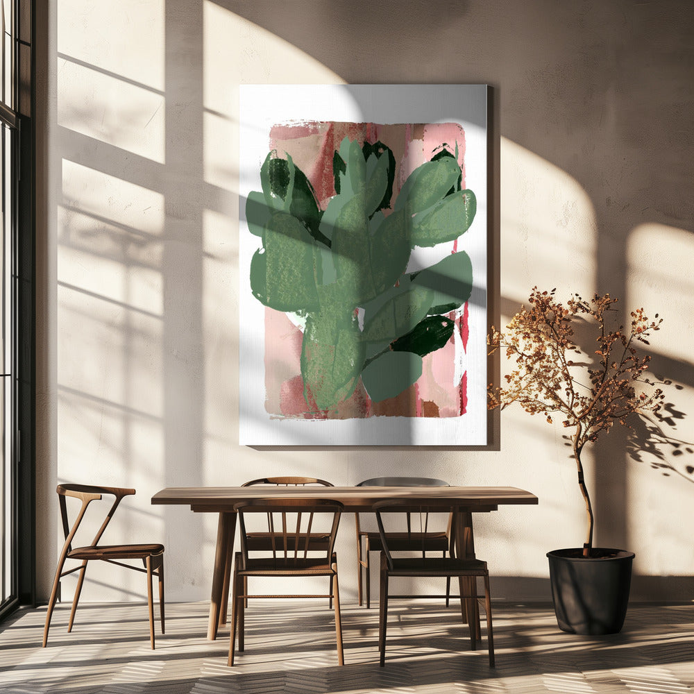 Cactus Green Pink 3 | Canvas
