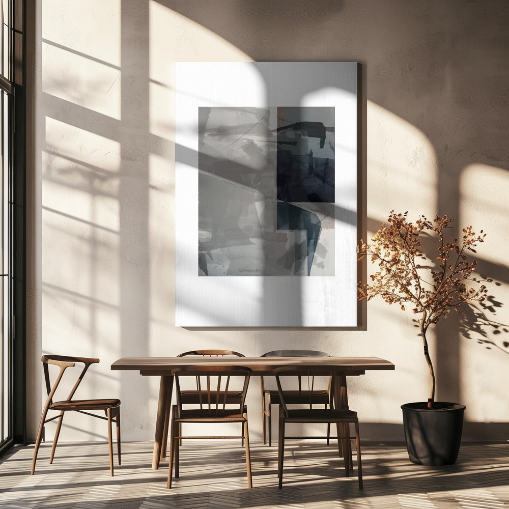 Abstract Monochrome Wash 2 | Canvas