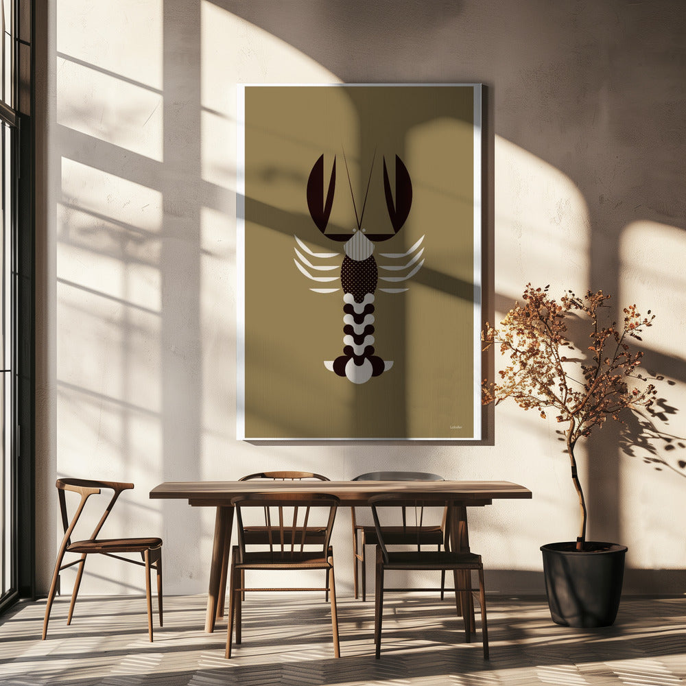 Golden Animals - Lobster (Gold) | Canvas