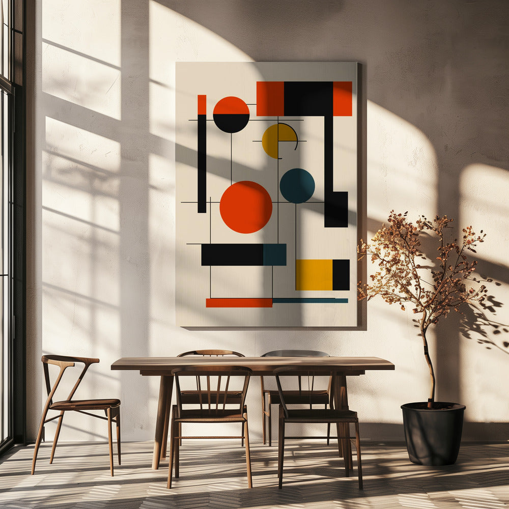 Geometric Shapes And A Balanced Color PaletteGeometric Harmony | Canvas