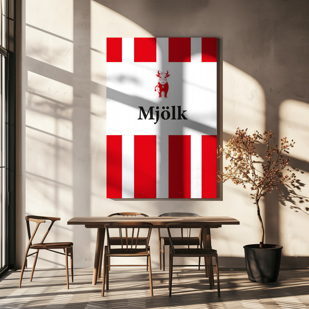 Mjölk Röd | Canvas
