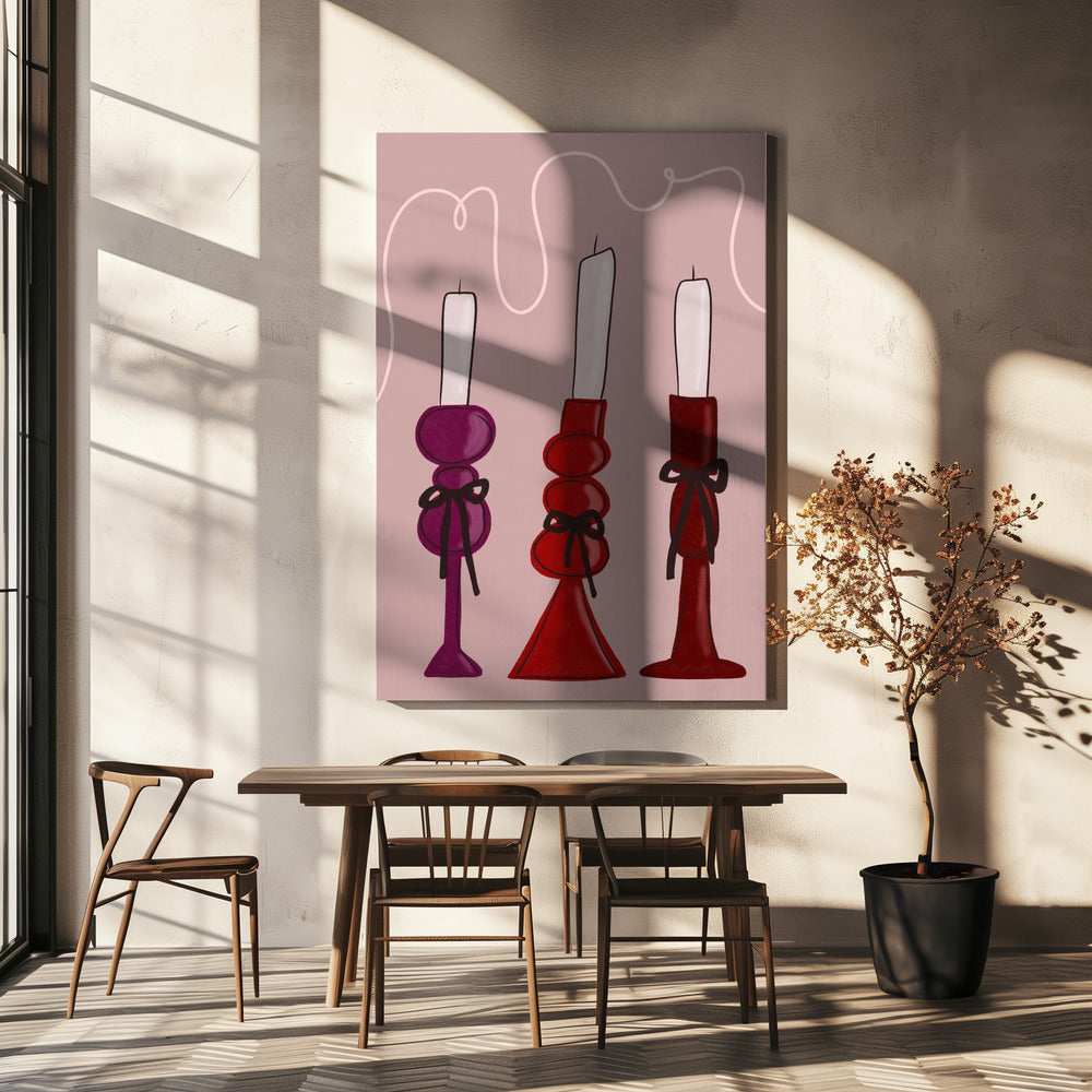 Trio of Candles | Canvas