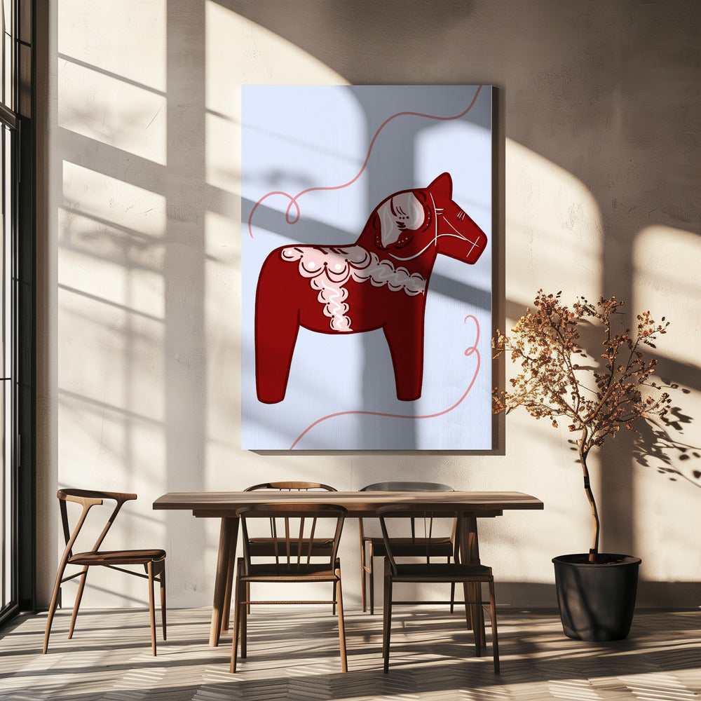 Red Horse Whimsy | Canvas