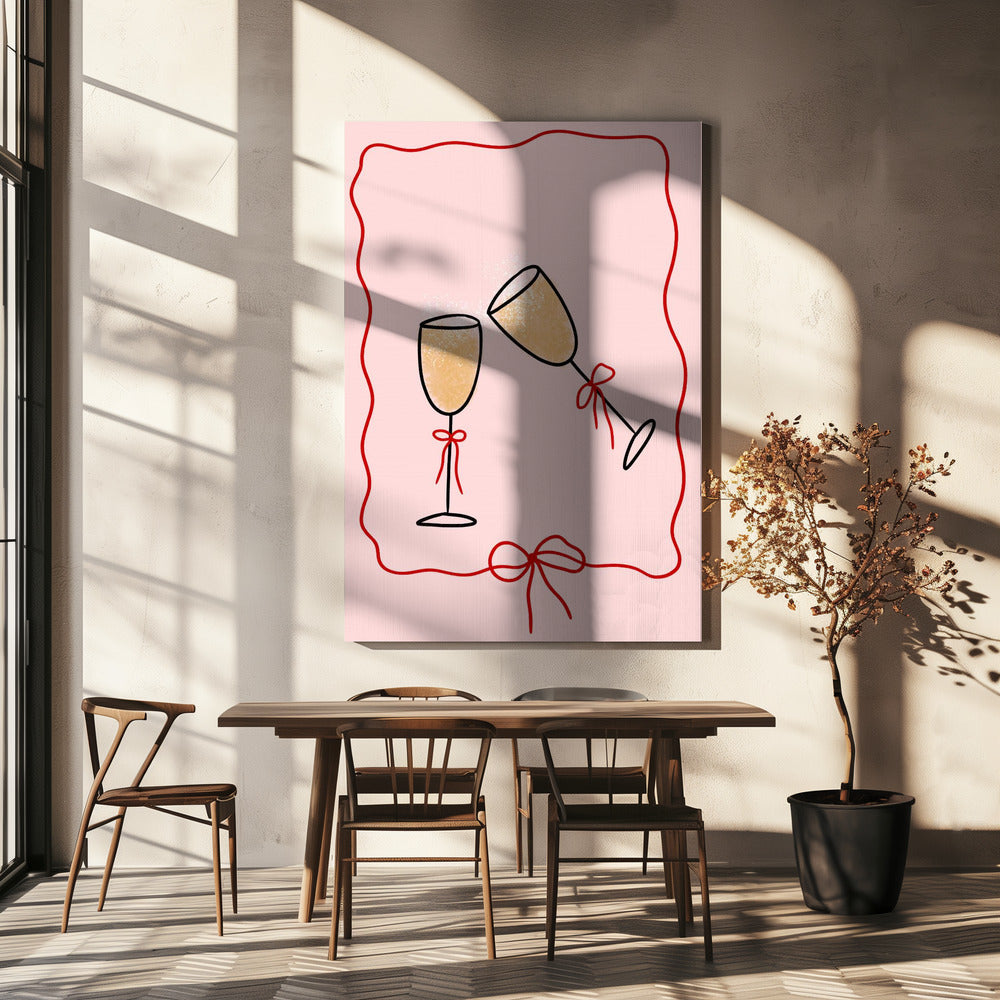 Champagne Cheers | Canvas