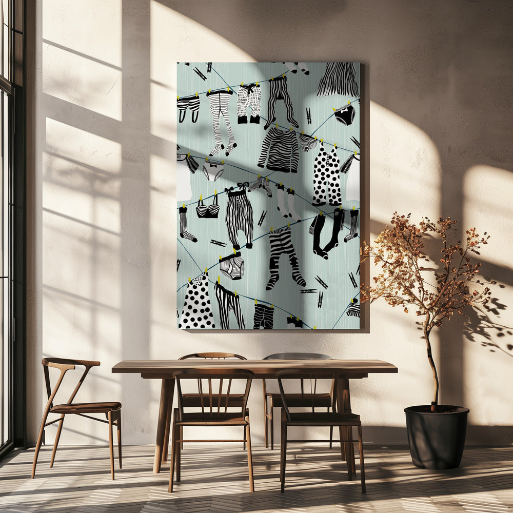 Hang out in laundry room pattern | Canvas