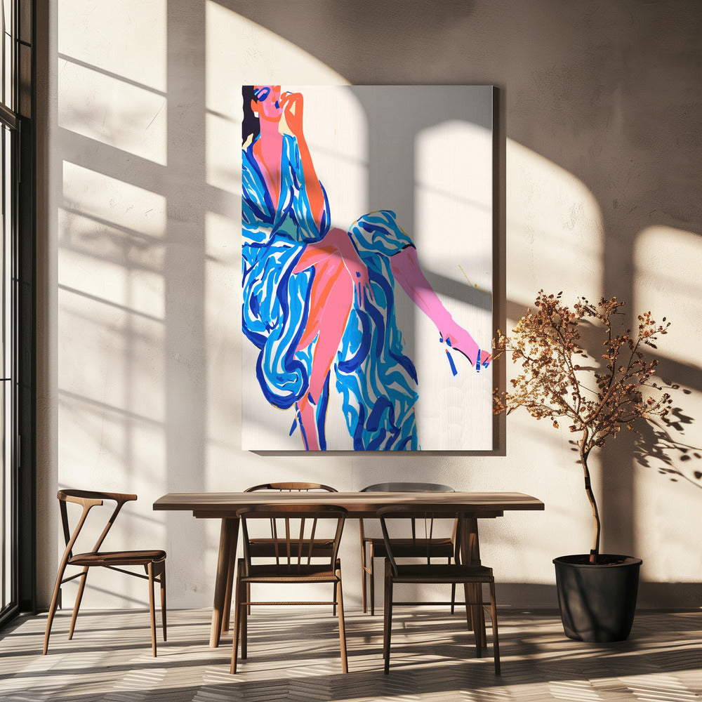 Portrait Woman in robe | Canvas