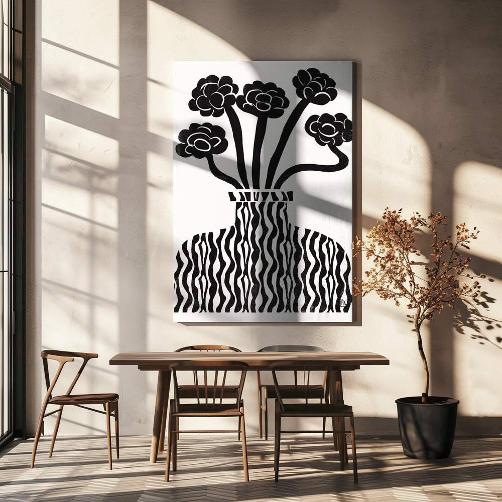 Vase and Flowers 03 | Canvas
