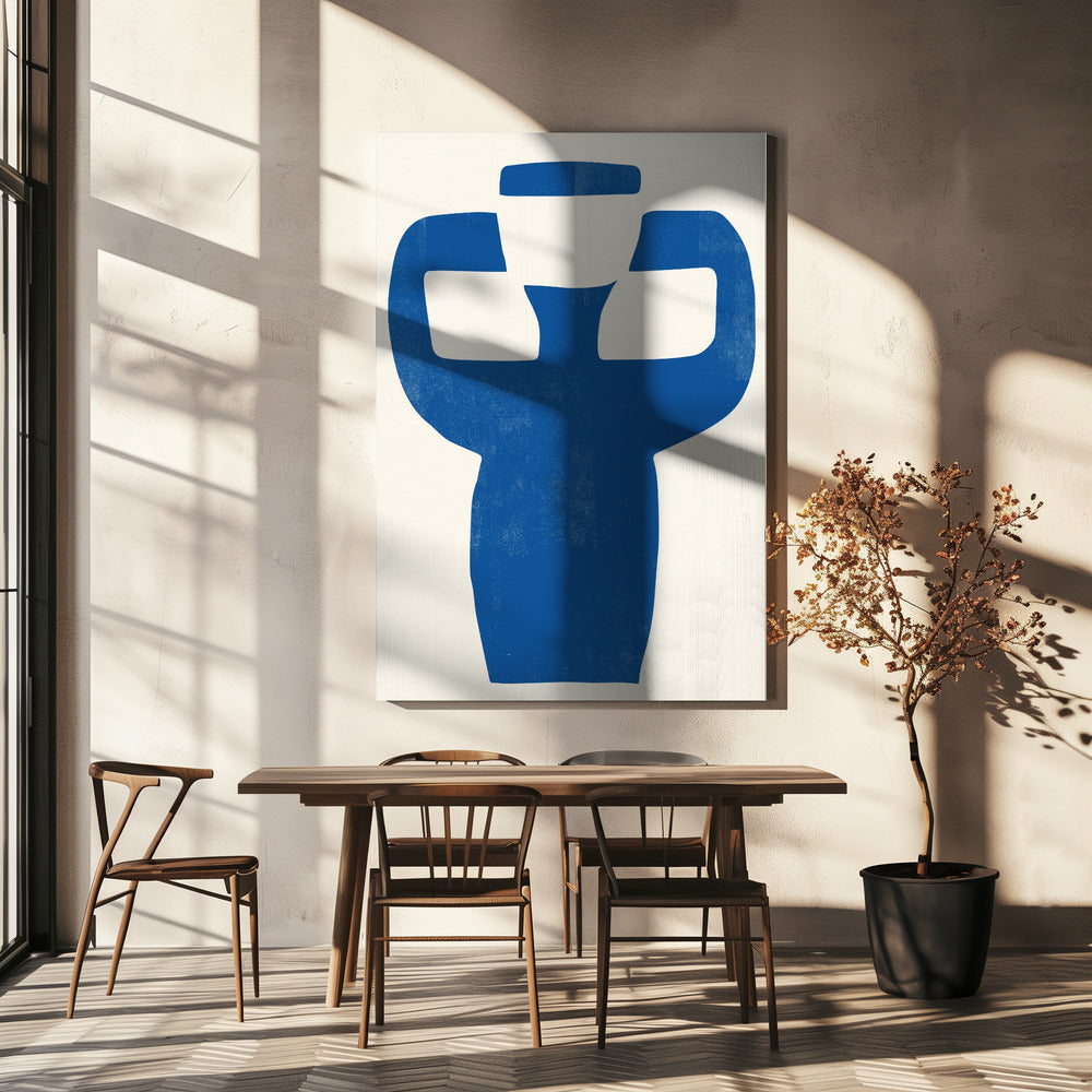 Vase Blue 04 | Canvas