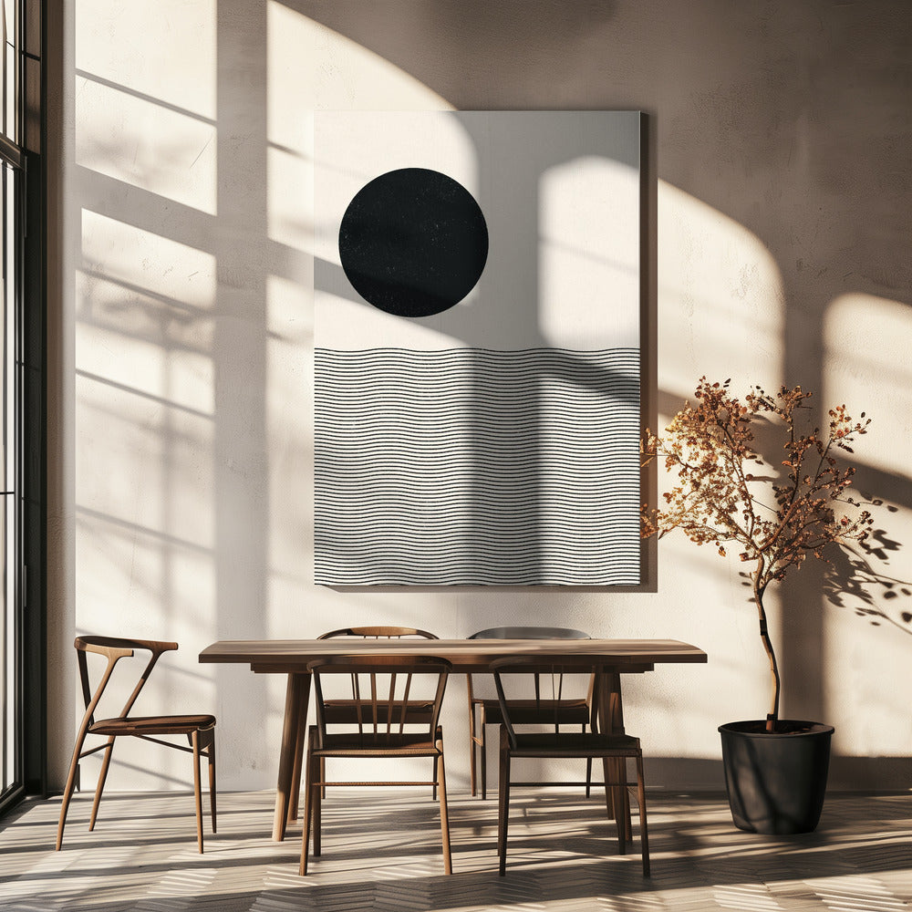 Woodblock Ocean | Canvas