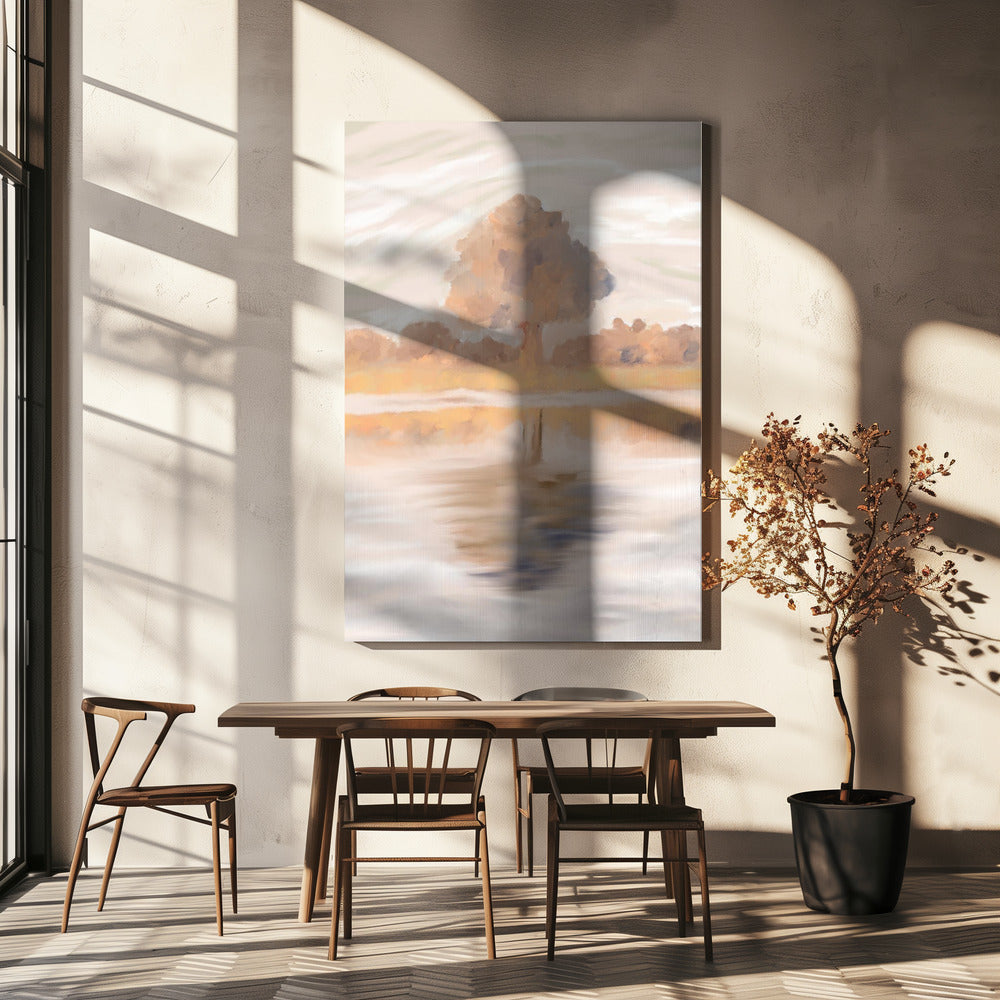 Sovereign Reflections of the Jackalberry Tree, Caprivi, Botswana | Canvas