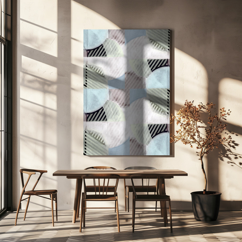 Abstract Misty Stripes 2 | Canvas
