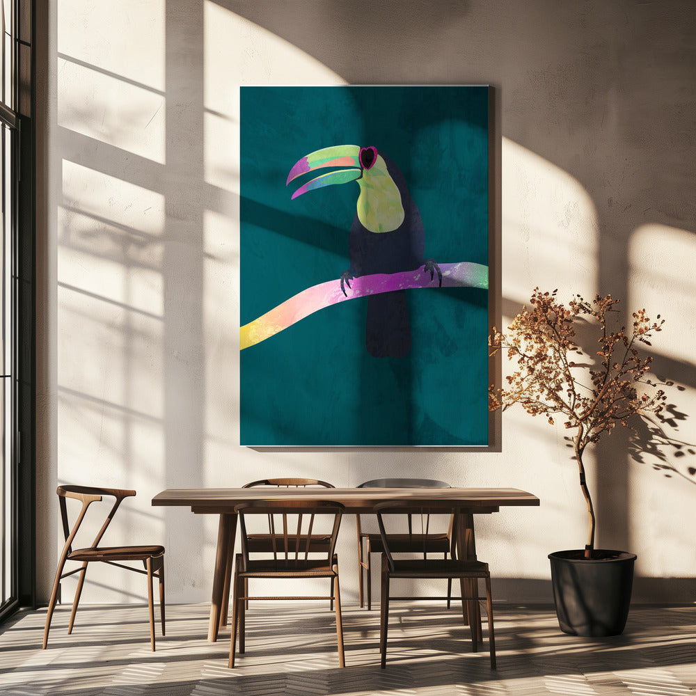 Rainbow toucan | Canvas