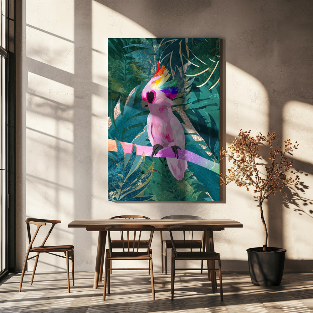 Jungle Rainbow Cockatoo | Canvas