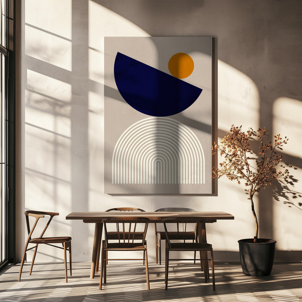 Lines and semicircles 2 | Canvas