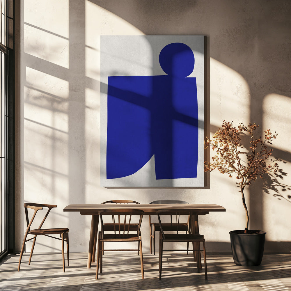 Blue and white art 1 | Canvas