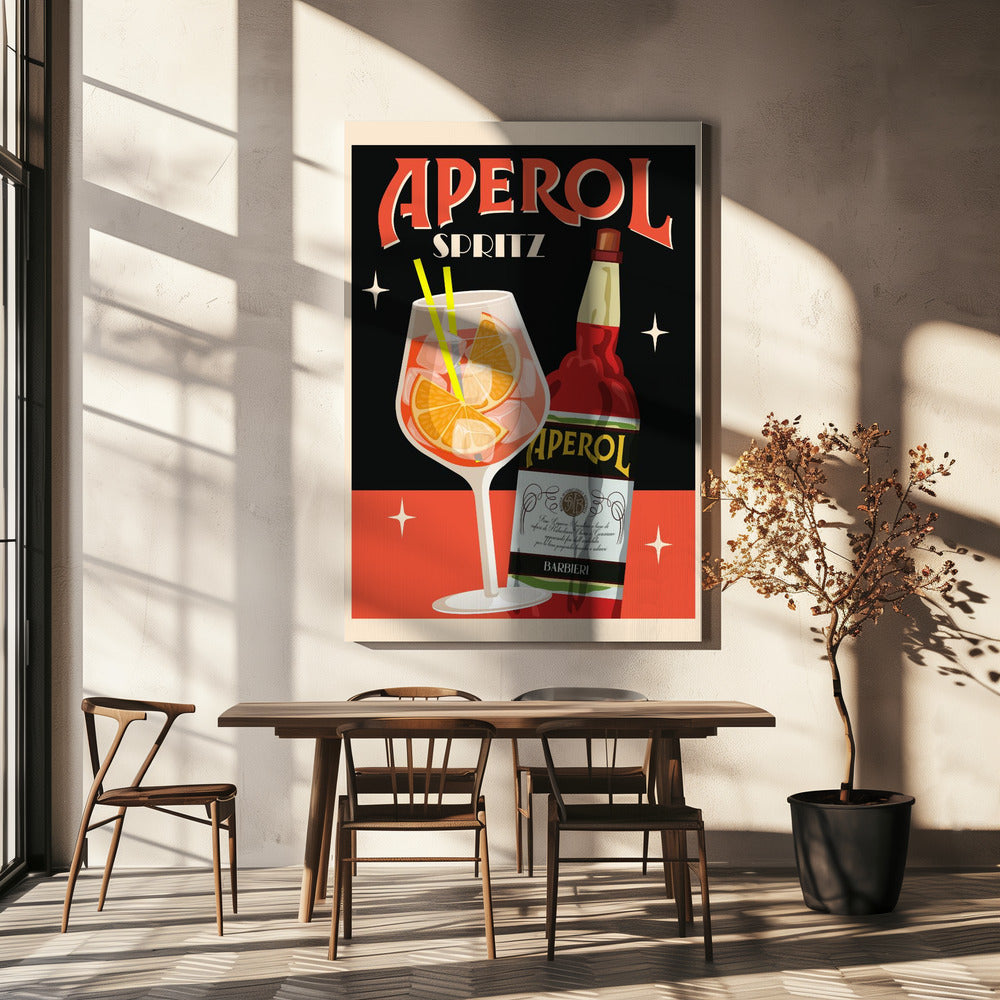 Aperol Spritz_Black | Canvas