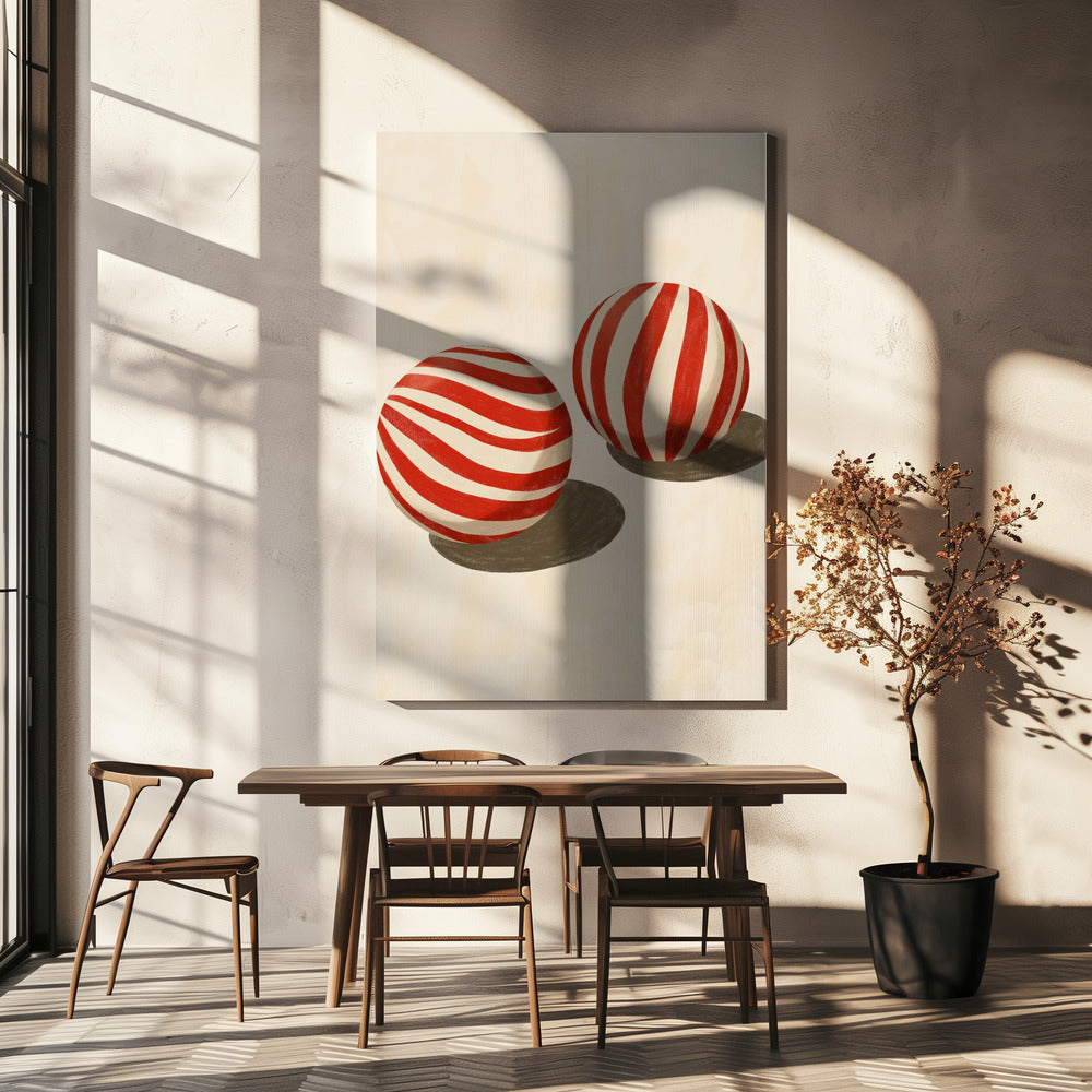 Candy Swirl Spheres | Canvas